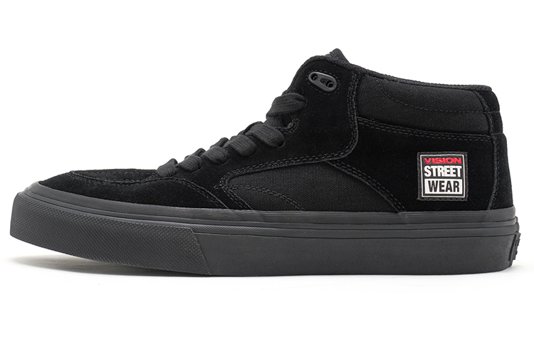 【代購】Vision Street Wear Concave Mid-Top Skateboard Shoes Unisex Black Warrior