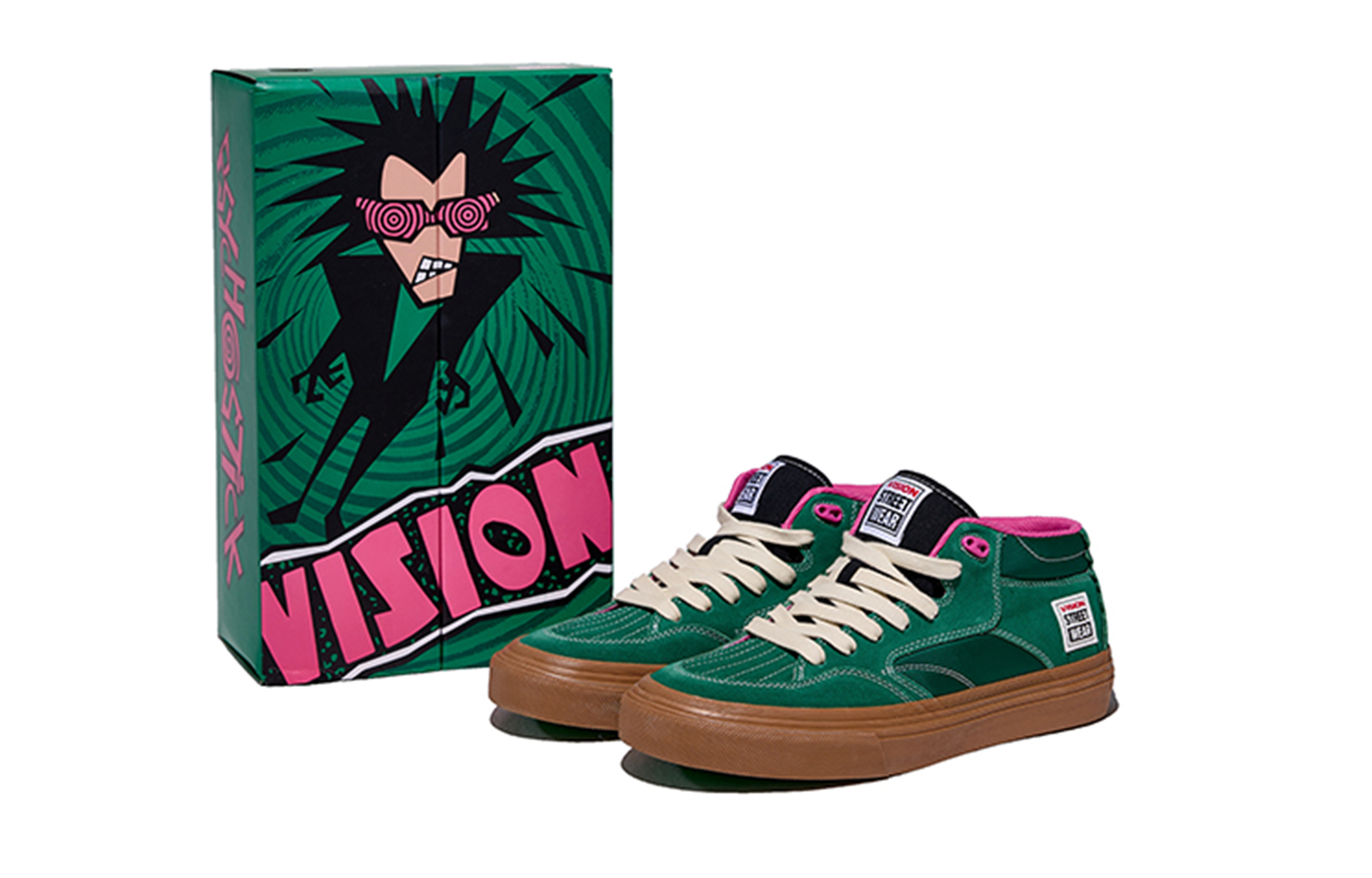 【代購】Vision Street Wear Concave Mid-Top Skateboard Shoes Unisex Forest Green