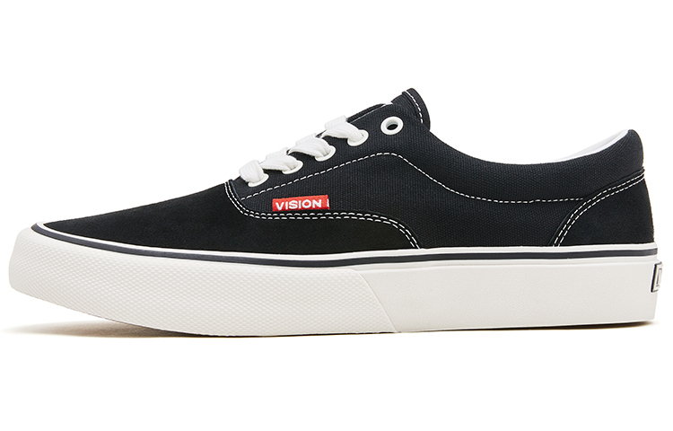 【代購】Vision Street Wear Trainers Plus Wear-Resistant Low-Top Skateboard Shoes Unisex Night Black
