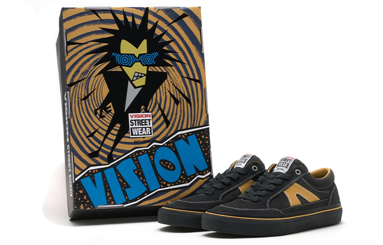 【代購】Vision Street Wear Stick Psycho Low-Top Skateboard Shoes Unisex Yellow