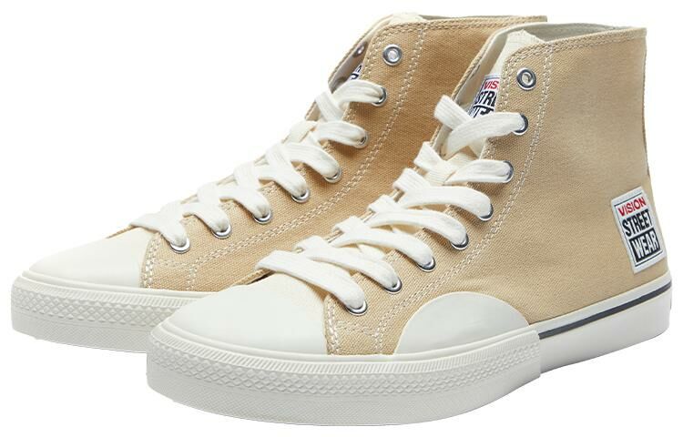 【代購】Vision Street Wear 80's Canvas Hi High-Top Canvas Shoes Unisex Khaki
