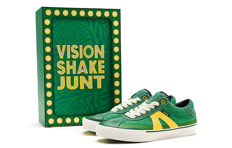 【代購】SHAKE JUNT x Vision Street Wear Low-Top Skateboard Shoes Unisex Avocado Green