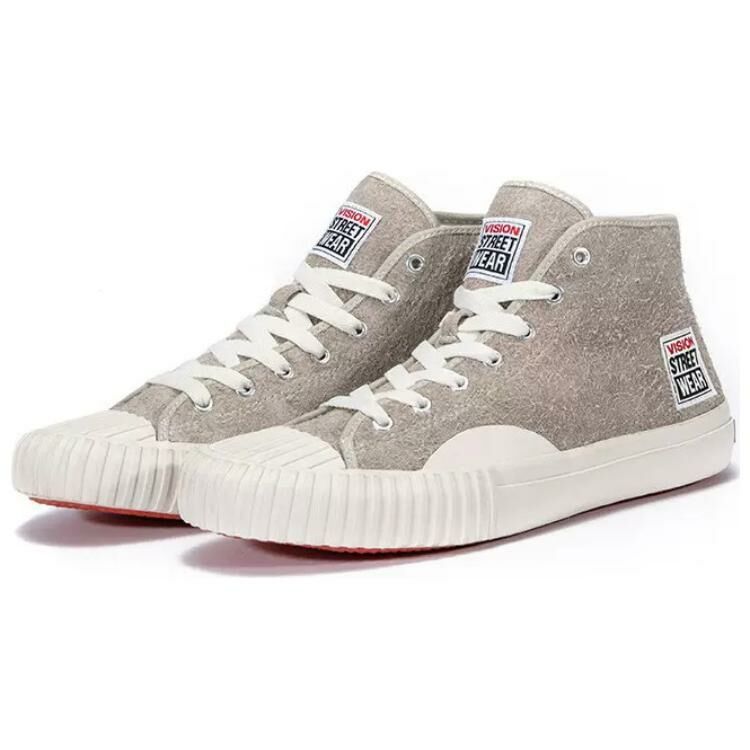 【代購】Vision Street Wear Trick Anti-Slip And Wear-Resistant Lightweight High-Top Casual Shoes Unisex Gray