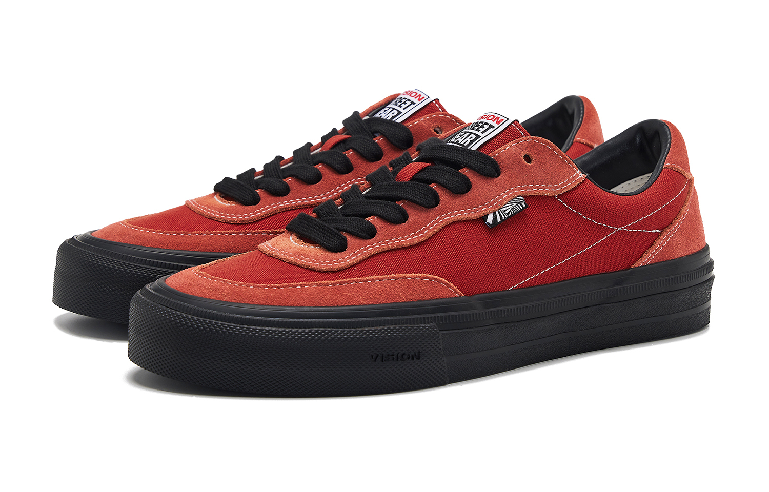 【代購】Vision Street Wear Flat Top Low-Top Skateboard Shoes Unisex Coral Red