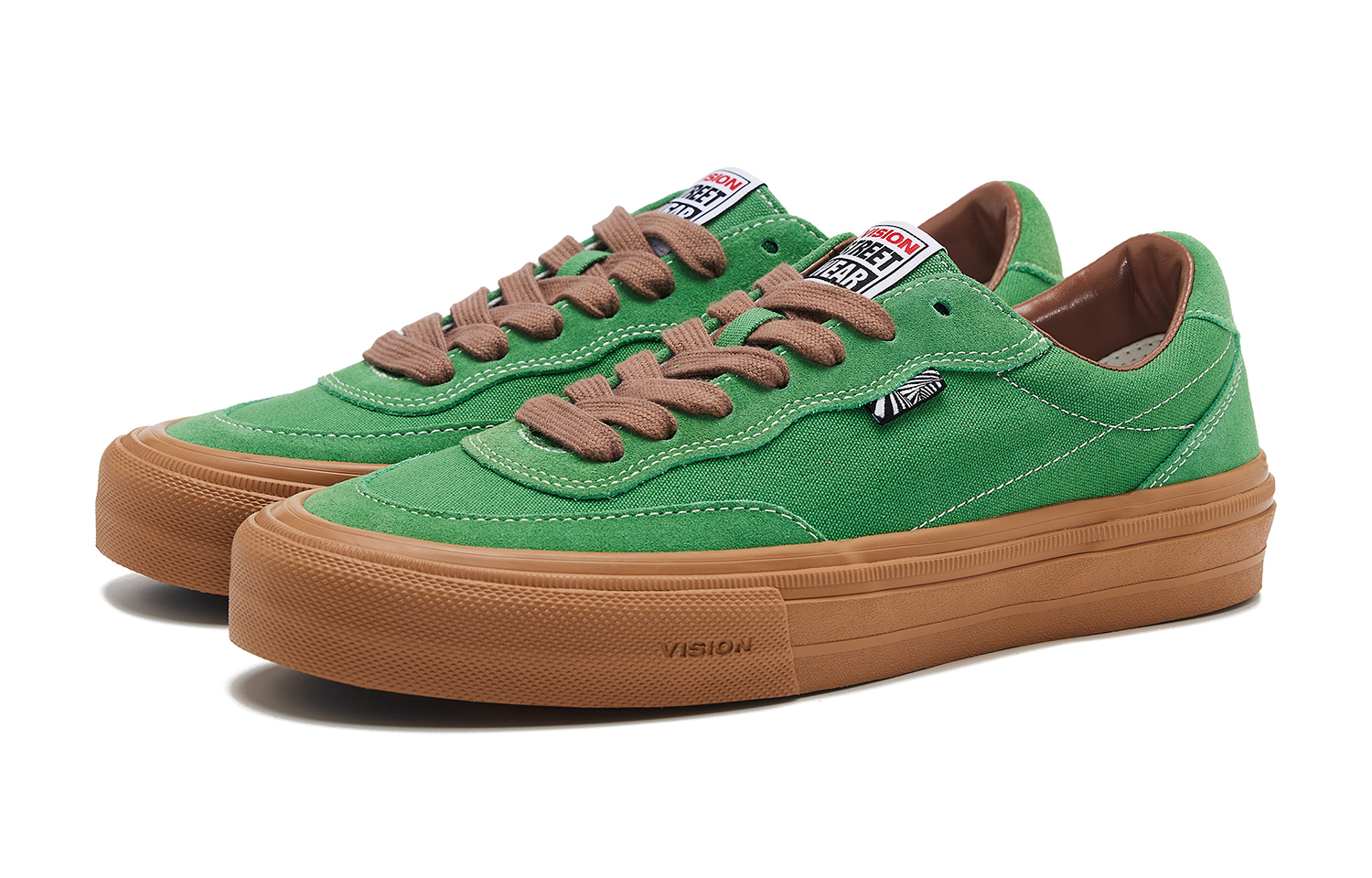 【代購】Vision Street Wear Flat Top Low-Top Skateboard Shoes Unisex Forest Green