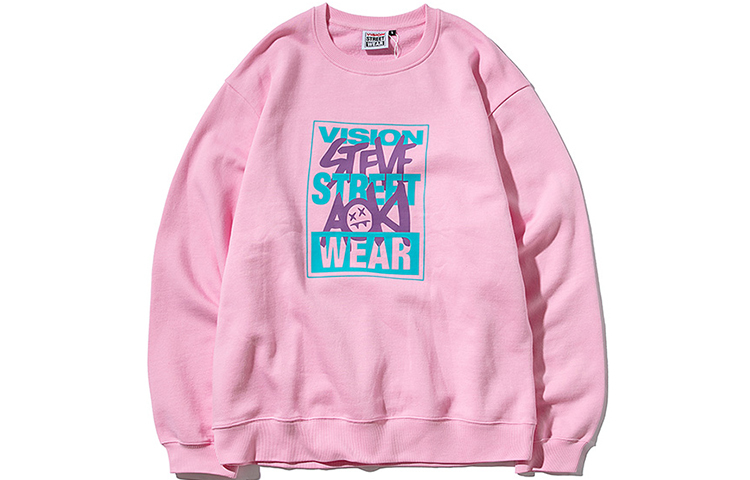【代購】Vision Street Wear Sweatshirts Unisex Light Pink