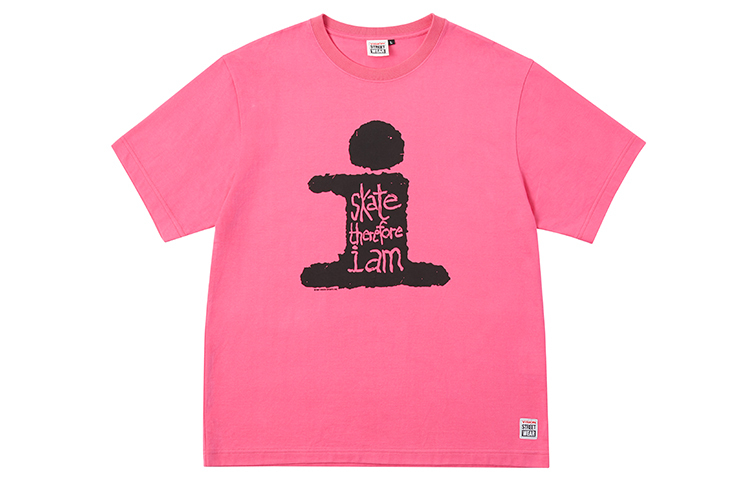 【代購】Vision Street Wear Drop Shoulder Sleeve T-Shirt Unisex Rose Red