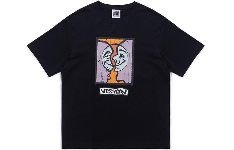 【代購】Vision Street Wear Drop Shoulder Sleeve T-Shirt Unisex Black
