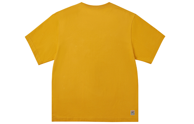 【代購】Vision Street Wear Drop Shoulder Sleeve Short-Sleeved T-Shirts Unisex Medium Yellow