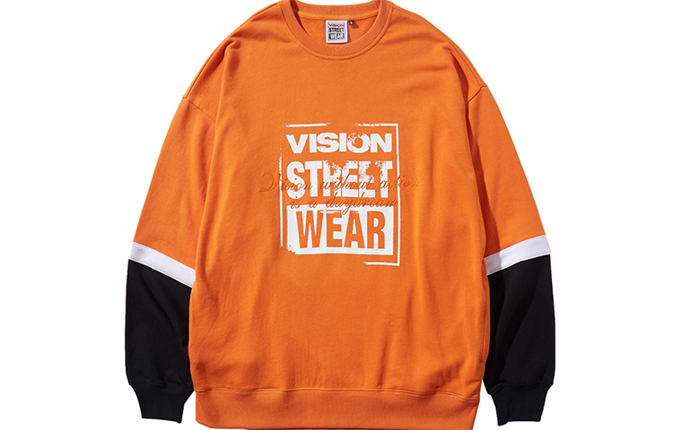 【代購】Vision Street Wear Sweatshirts Unisex Orange Red