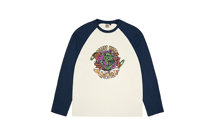 【代購】Vision Street Wear Raglan Sleeve T-Shirt Unisex
