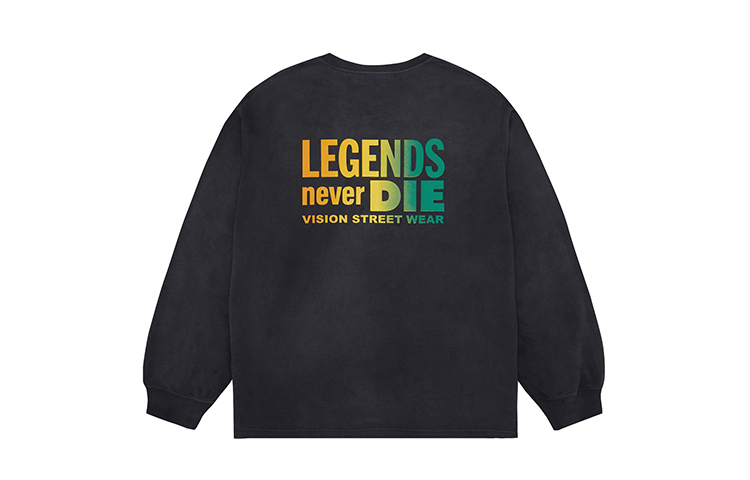 【代購】Vision Street Wear Drop Shoulder Sleeve T-Shirt Unisex Dark Gray