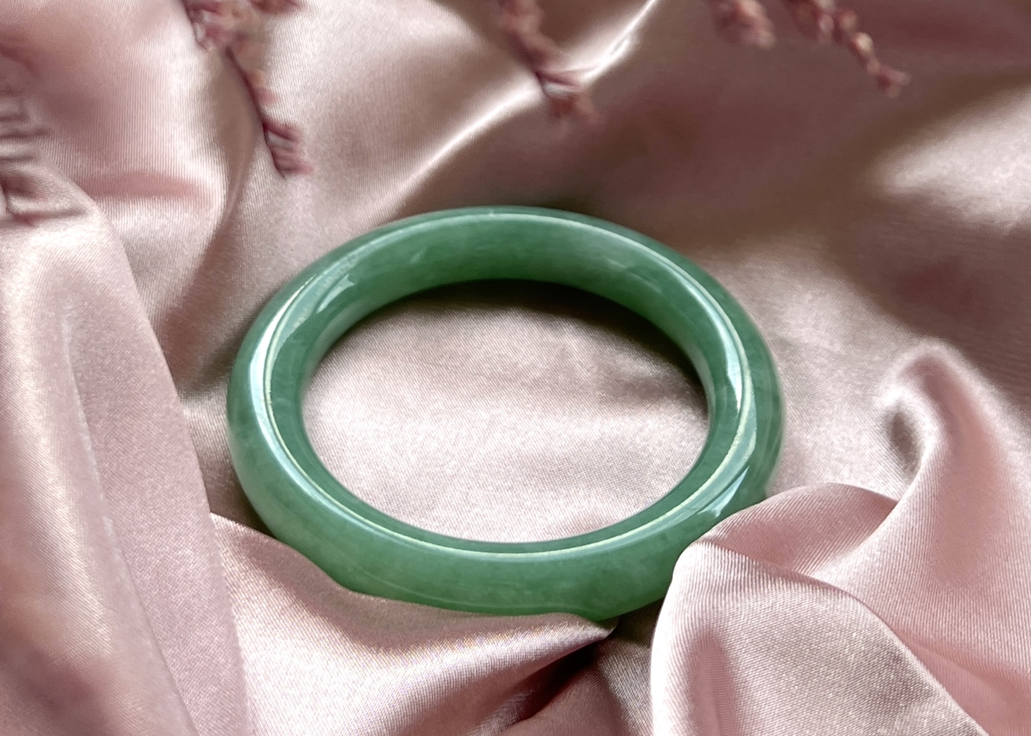 傳家滿圈綠翡圓條