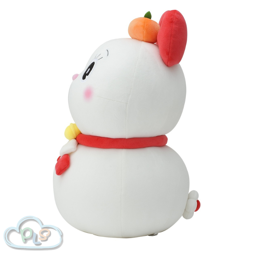 現貨 MUGUMUGU 鏡餅毛絨公仔 白色 多啦美 #10011