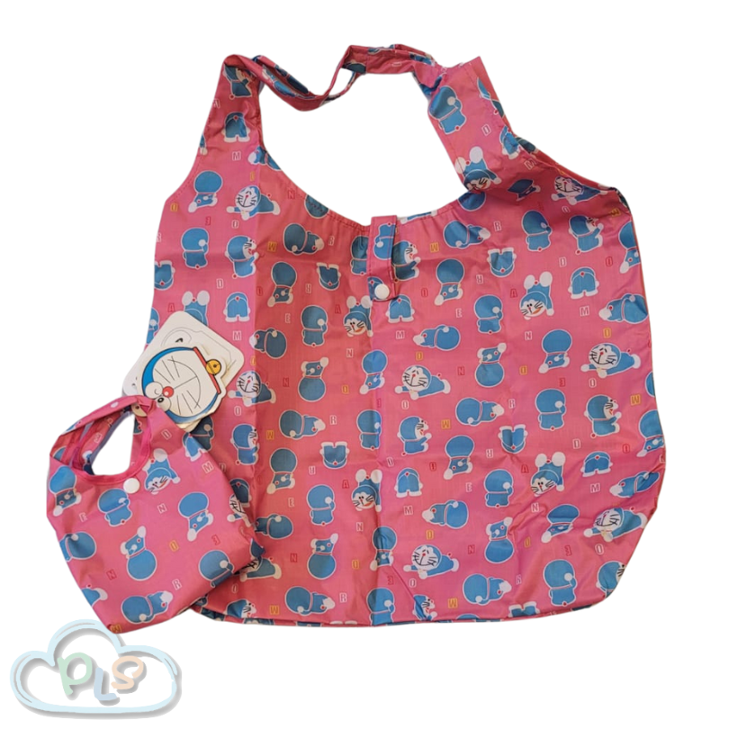 現貨 摺疊環保袋 粉紅色 多啦A夢 #10008