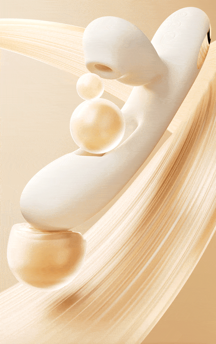 SVAKOM - Uneco App-controlled Tapping suction & Vibration Wand - White