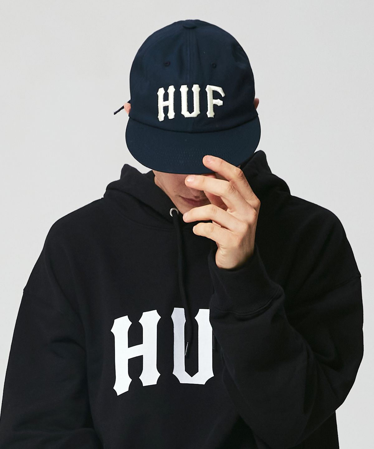 HUF ARCH LOGO PANEL CAP NAVY