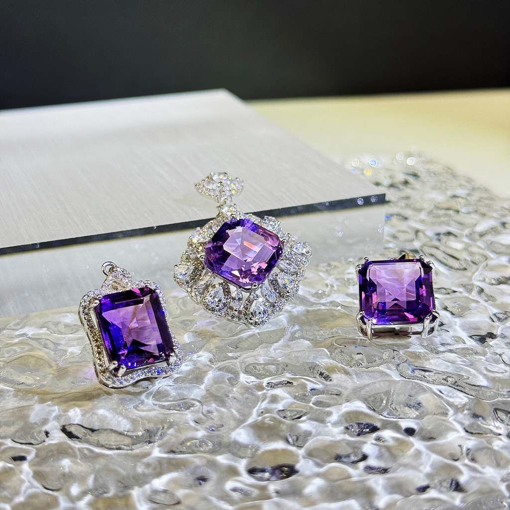 玻利維亞紫水晶吊墜