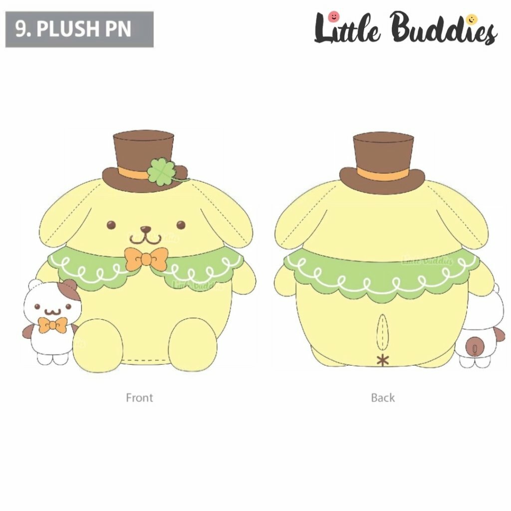 Global Sanrio Pom Pom Purin 布甸狗 紳士帽造型系列