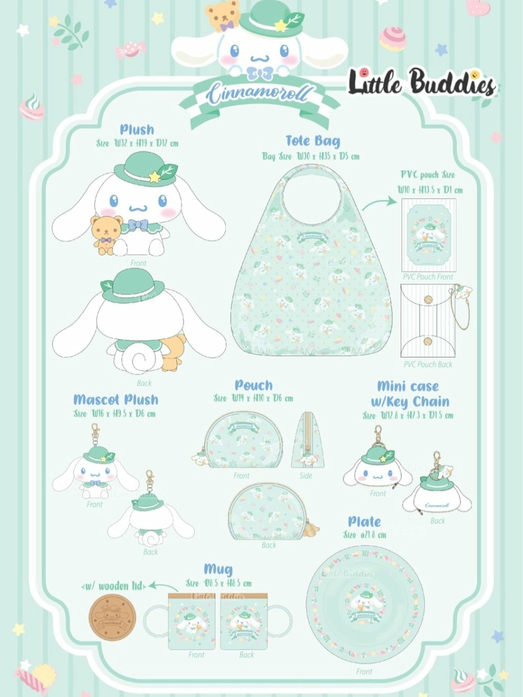 Global Sanrio Cinnamoroll 圓頂禮帽造型系列