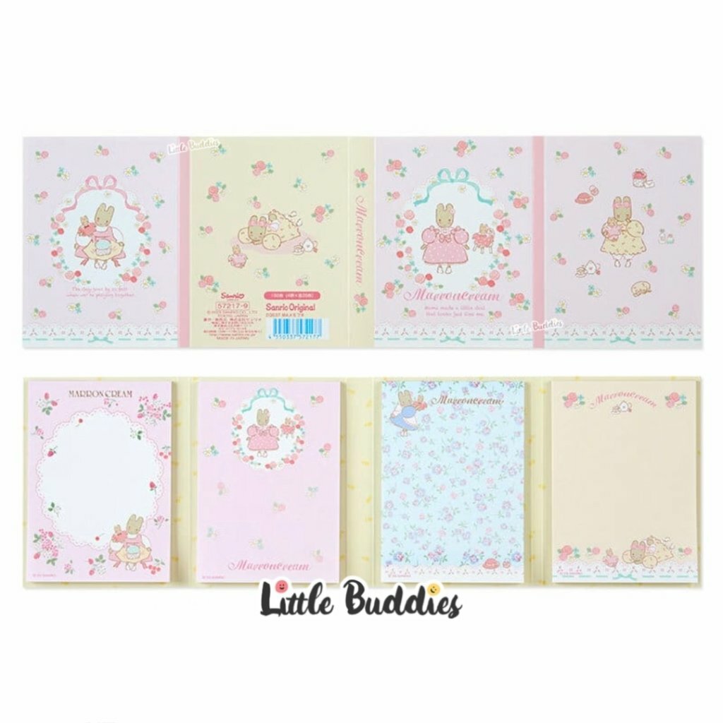 日版Sanrio Marron Cream奶油小栗色設計系列 - 便條紙套裝