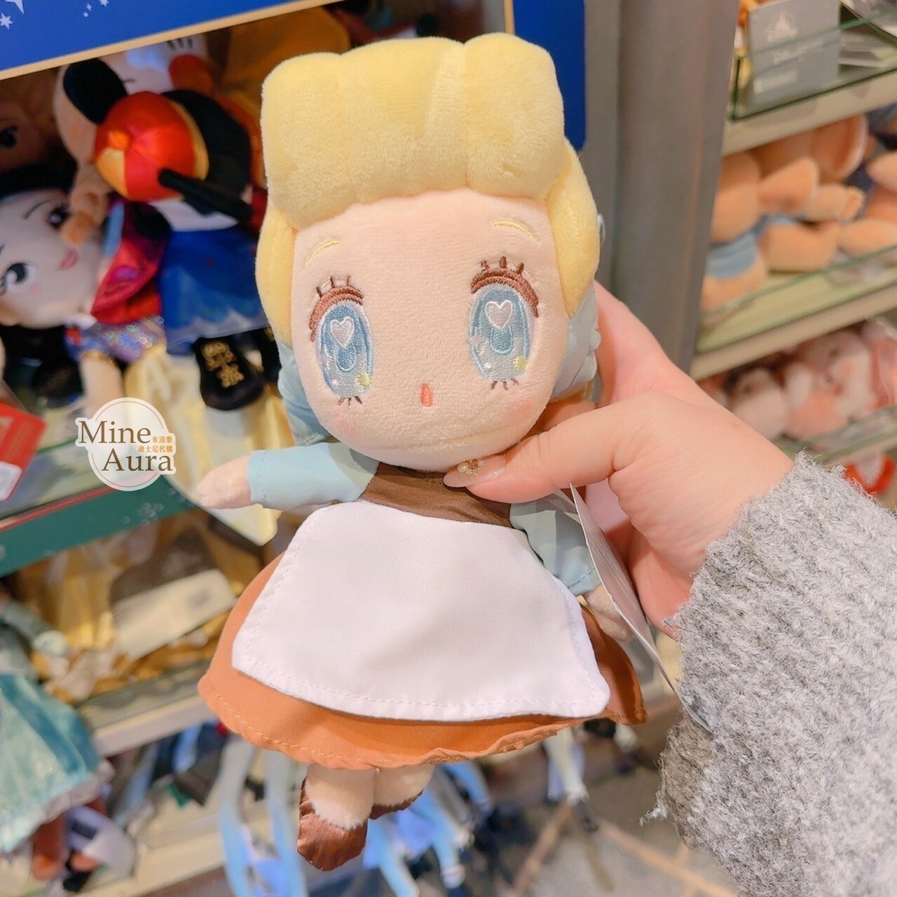 小小公主系列 仙杜瑞拉 Cinderella 愛心眼睛 娃娃 玩偶 仙履奇緣 -香港迪士尼樂園