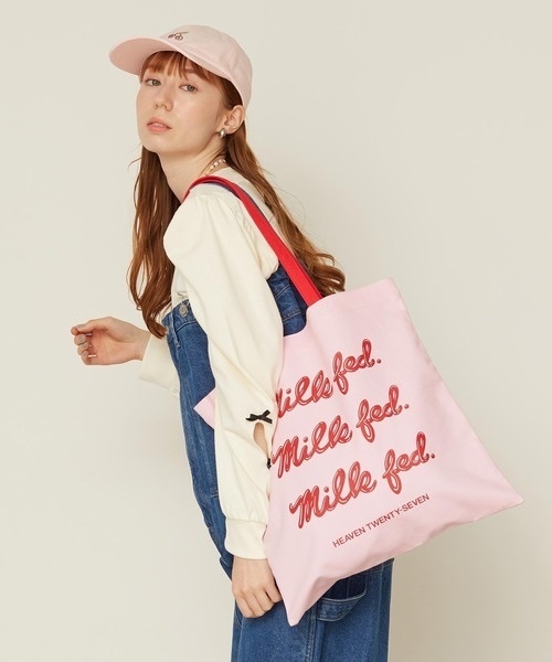 MILKFED. / ICING LOGO FLAT TOTE