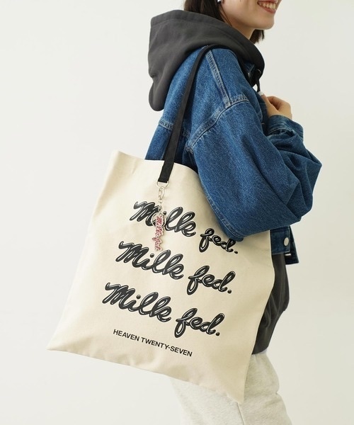 MILKFED. / ICING LOGO FLAT TOTE