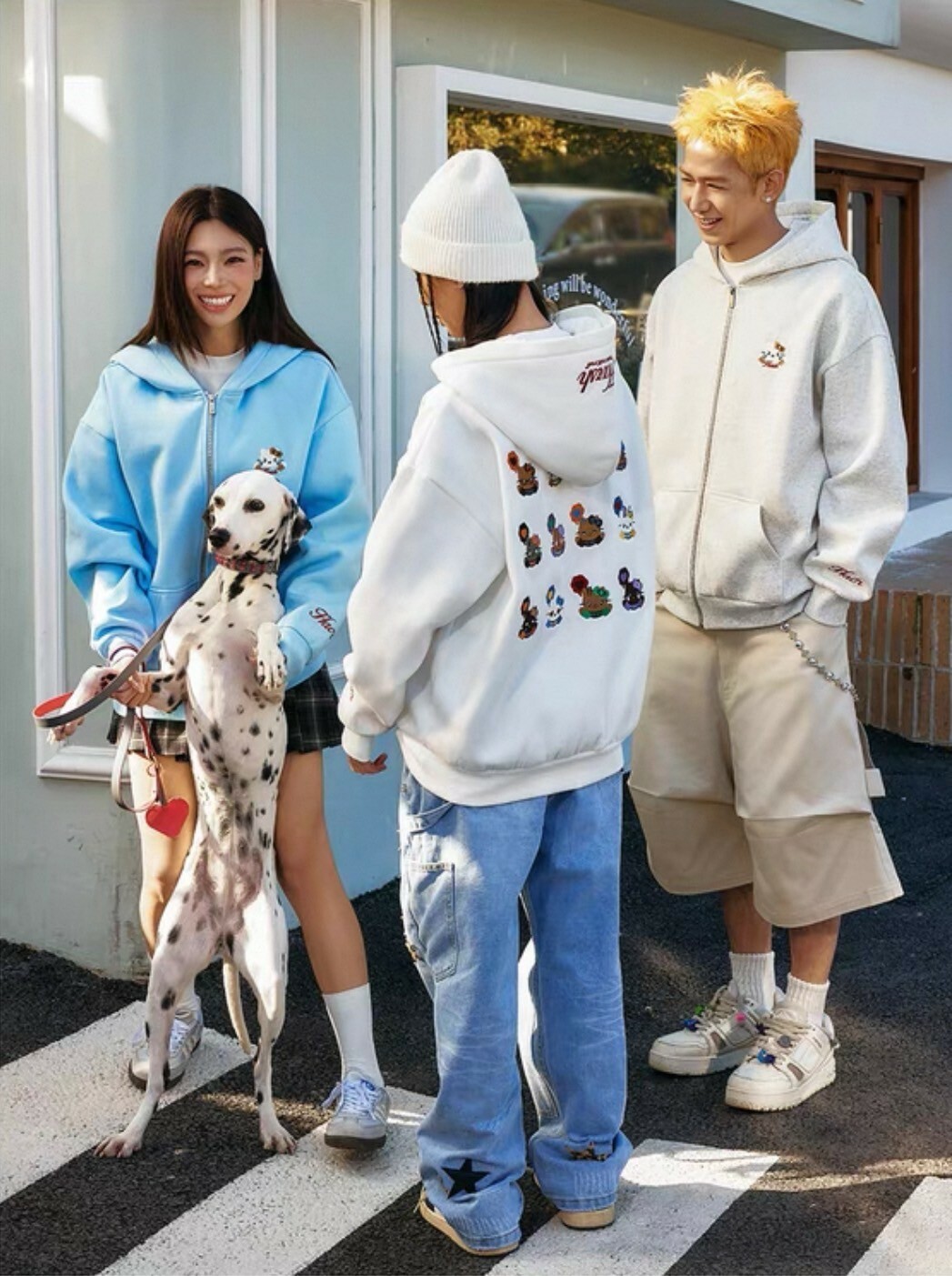 harsh and cruel 2025SS 趣味表情 刺繡 連帽外套