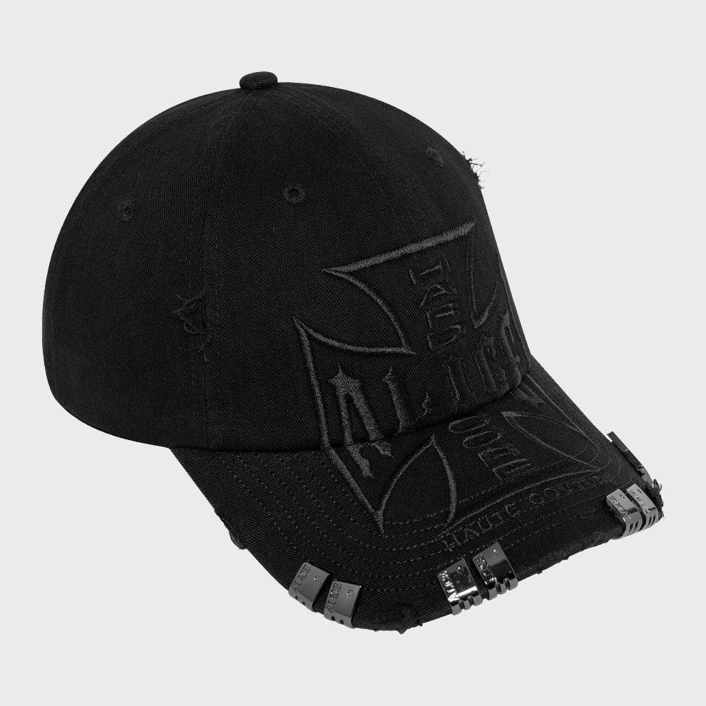 ALICE HOLLYWOOD Chopper Logo Cap Black 全黑棒球帽老帽 ALICE HOLLYWOOD Chopper Logo Cap Black 全黑棒球帽老帽