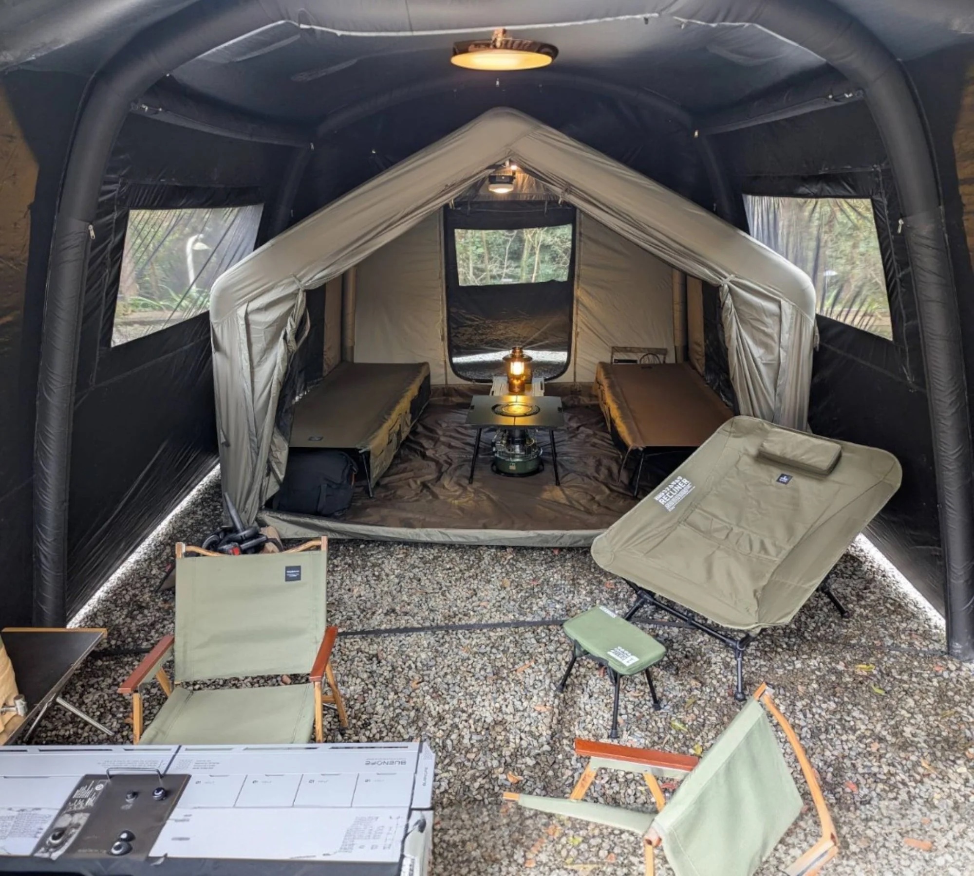 PRADO 巴比倫充氣天幕帳+Delight 超輕量充氣小屋 [超值套組]