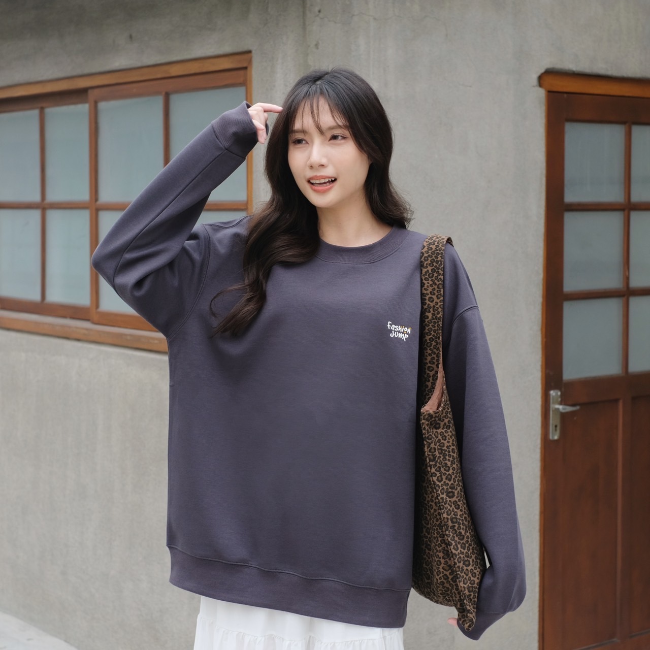 （現貨）FASHIONJUMP Logo Heavy  LS Tee /  跳色小Logo 大學Tee FM12