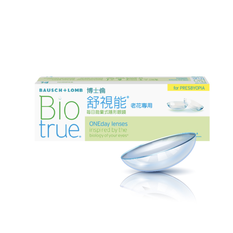 博士倫舒視能老花專用透明日拋(30片）