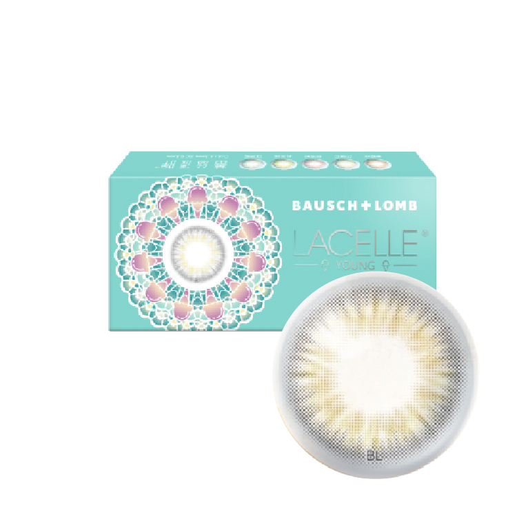 博士倫蕾絲漾眸冰淇淋系列彩色月拋焦糖棕(1片）