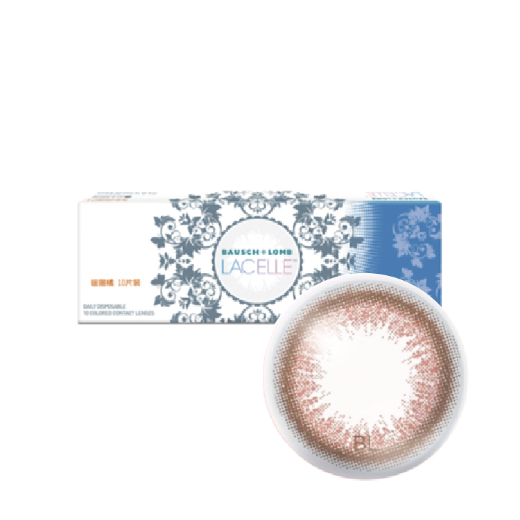 博士倫蕾絲炫眸暮光系列彩色日拋(10片) 暮光可可