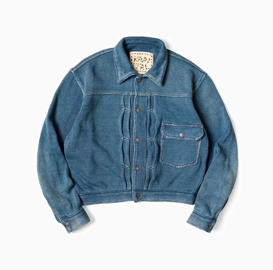 KAPITAL 2025 S/S 5G INDIGO COTTON KNIT 1ST JACKET - PRE ORDER ITEM (預訂中)