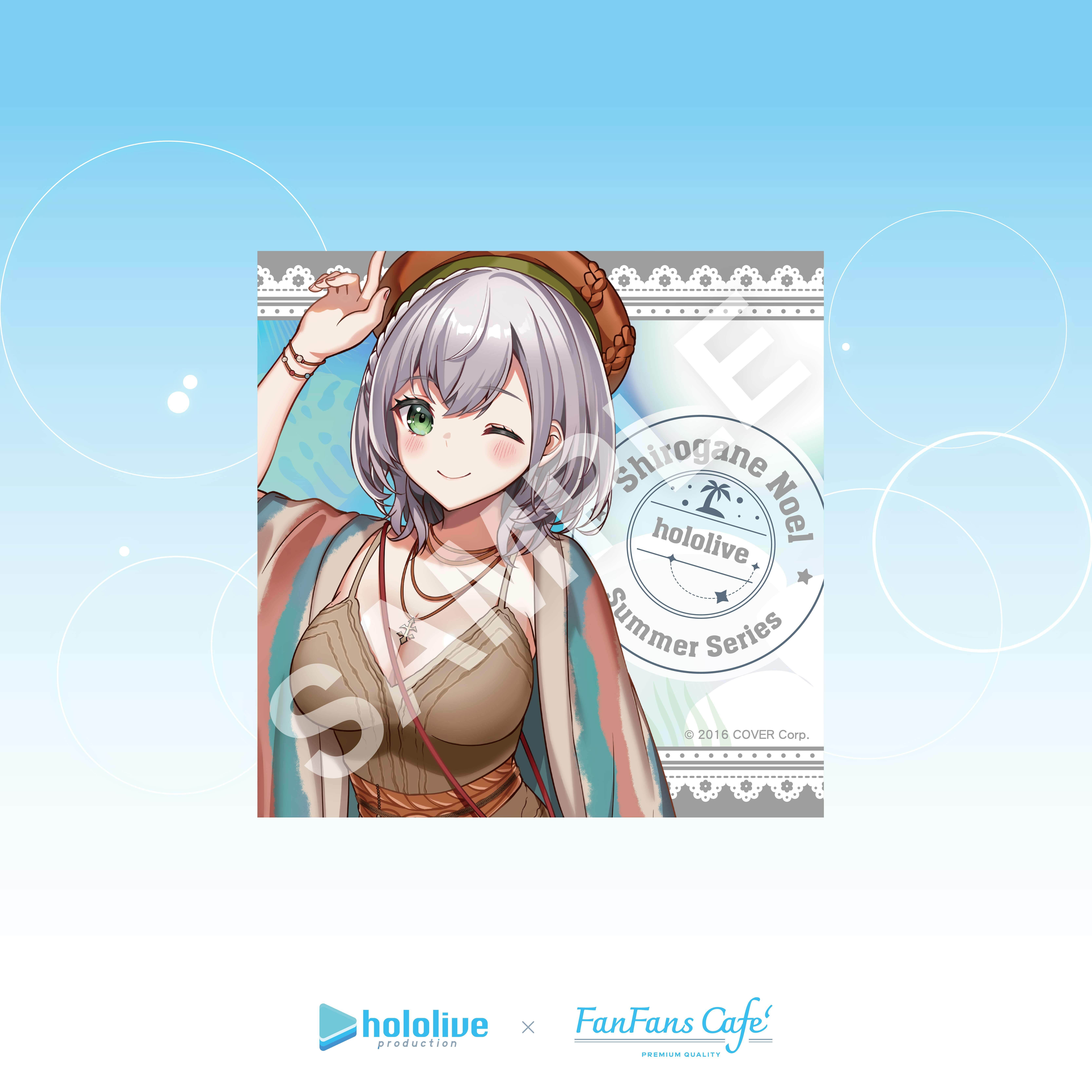 hololive-熱帶拾光系列-陶瓷杯墊-白銀諾艾爾