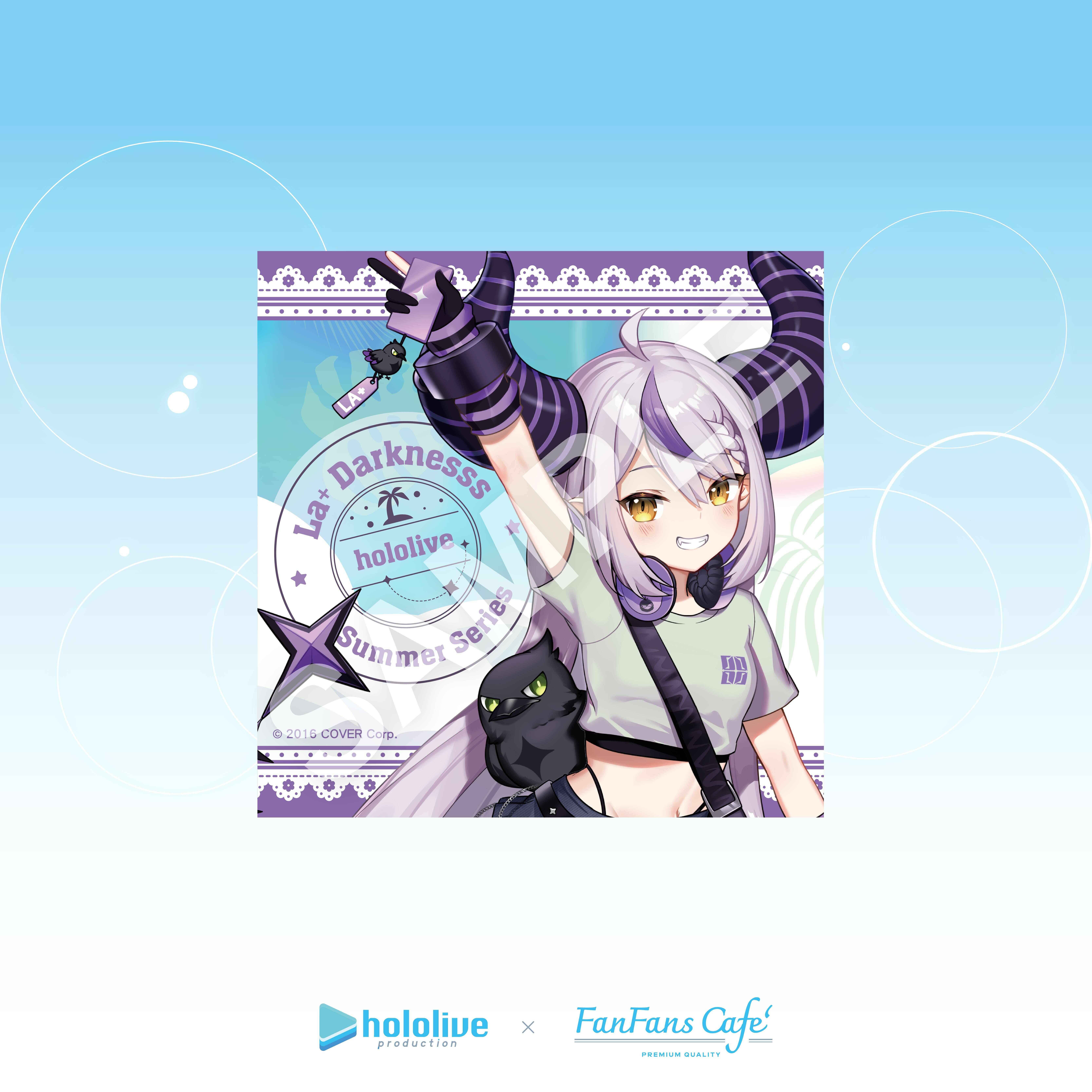 hololive-熱帶拾光系列-陶瓷杯墊-拉普拉斯‧暗黑