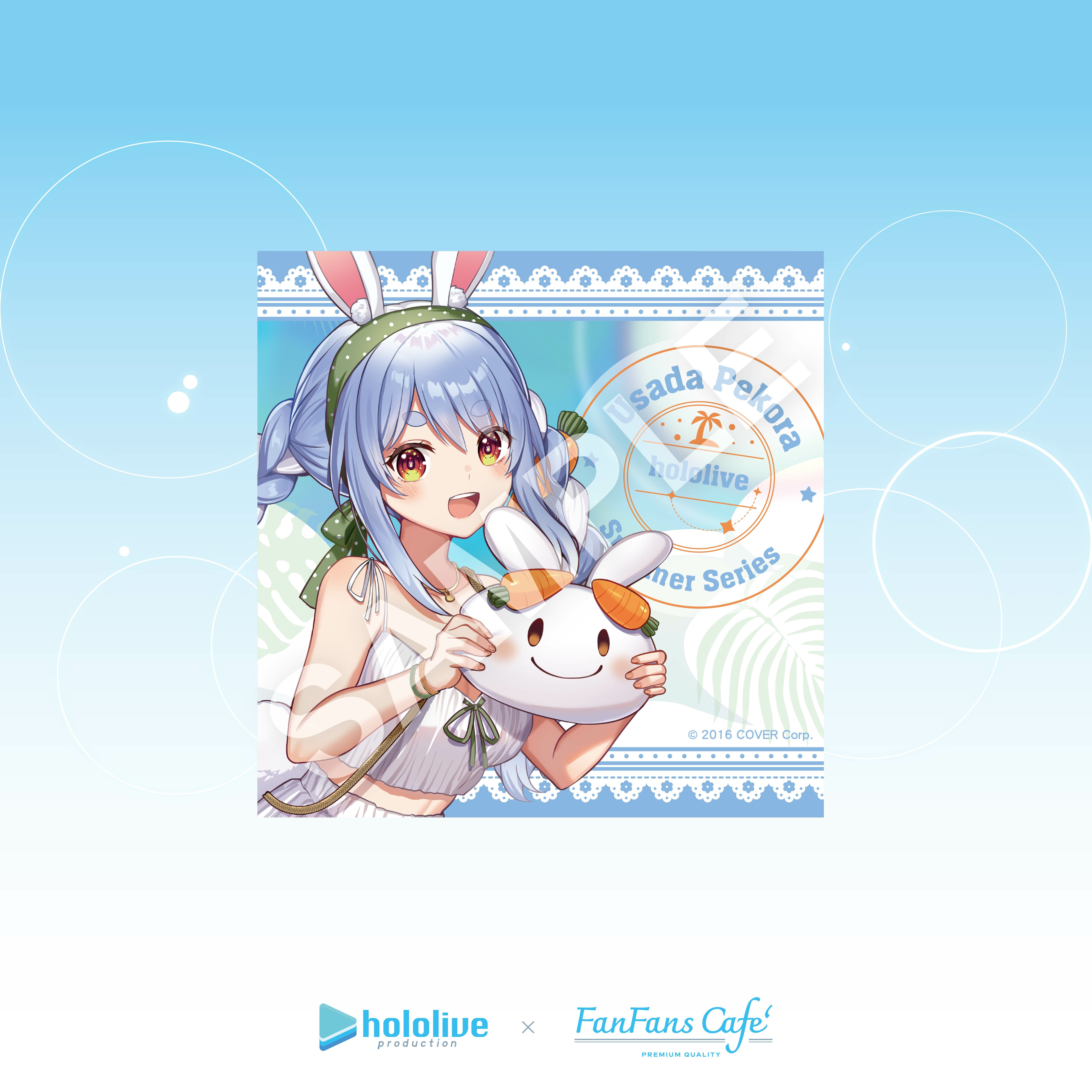 hololive-熱帶拾光系列-陶瓷杯墊-兔田佩克拉