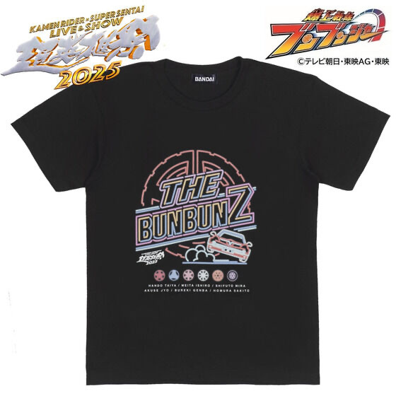 223763 Pbandai 預訂 2025/4月 爆上戦隊ブンブンジャー　THE BUNBUNZ Tシャツ　超英雄祭2025