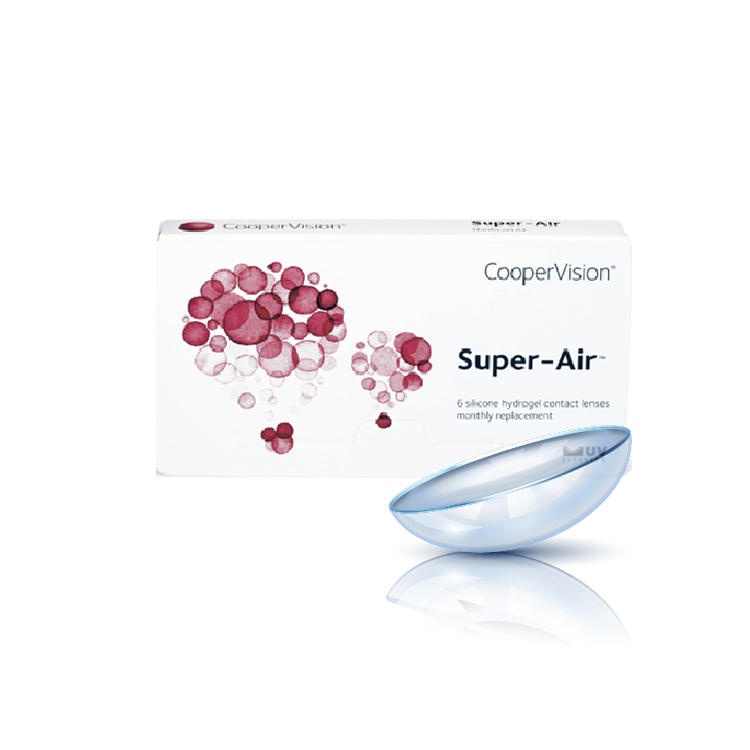 酷柏優氧高透氧矽水膠透明月拋(6片）