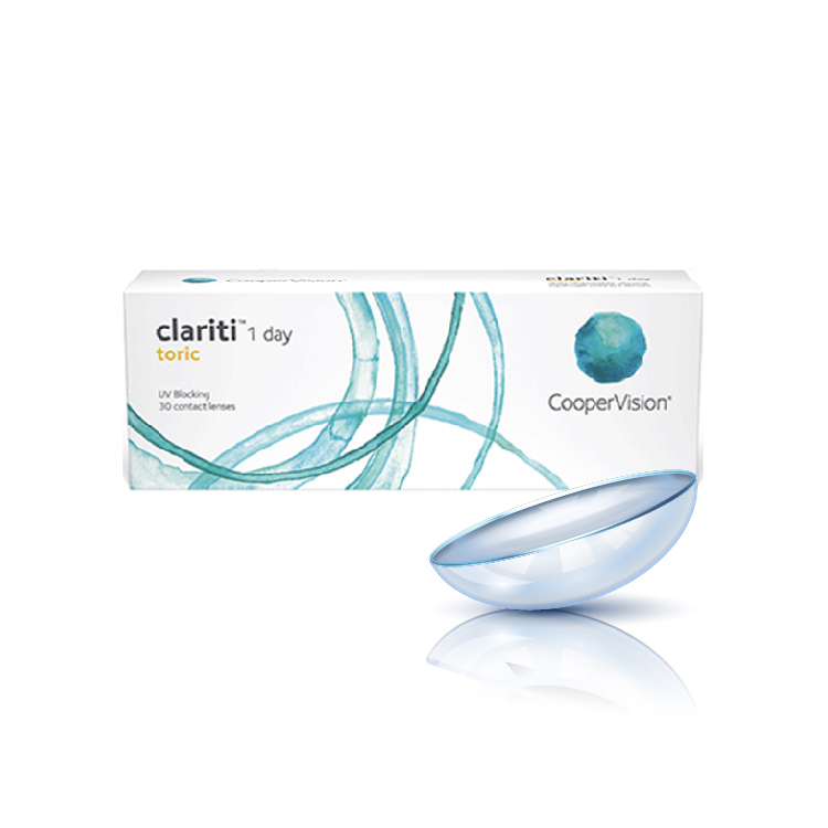 酷柏珂朗清矽水膠散光透明日拋(30片）