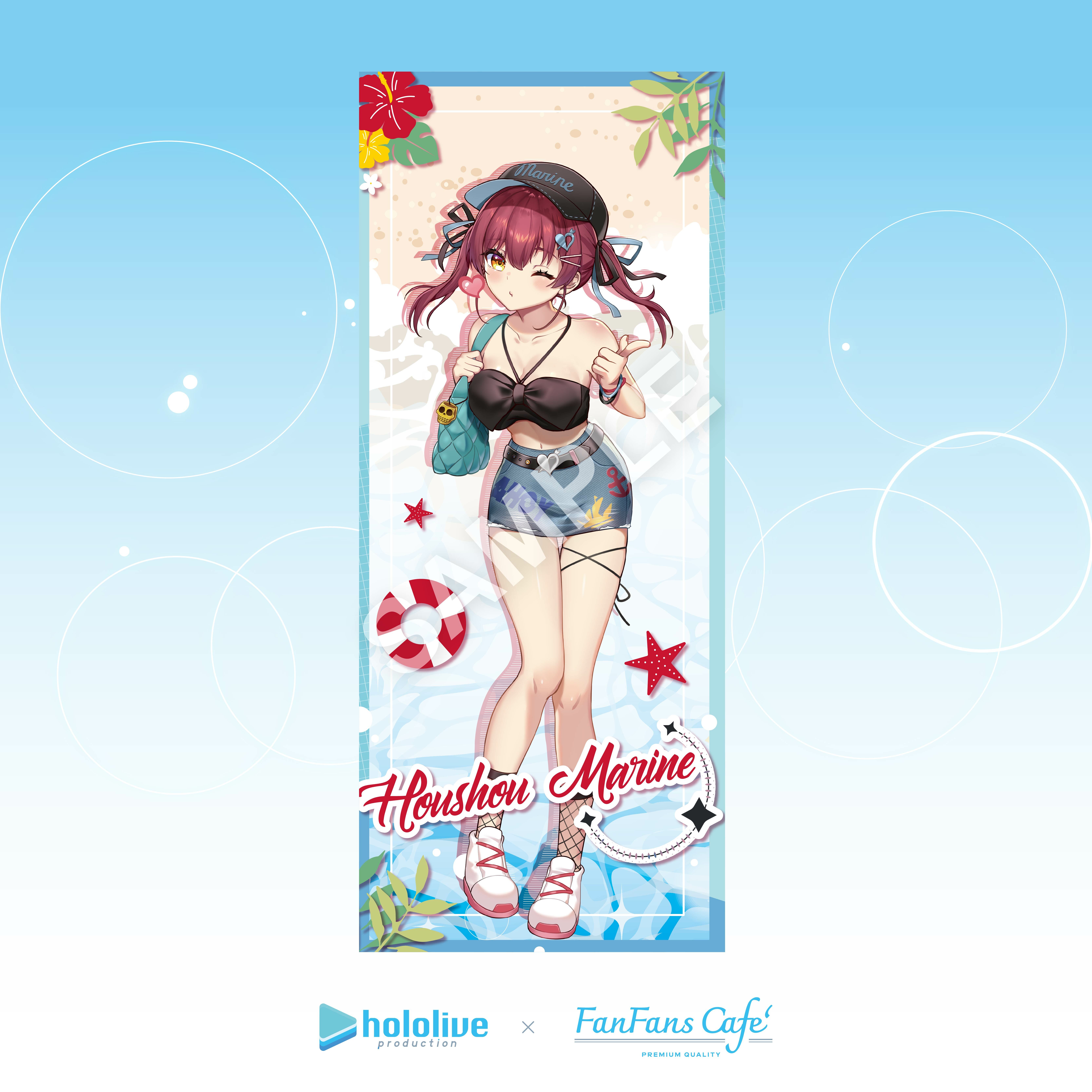 hololive-熱帶拾光系列-毛巾-寶鐘瑪琳