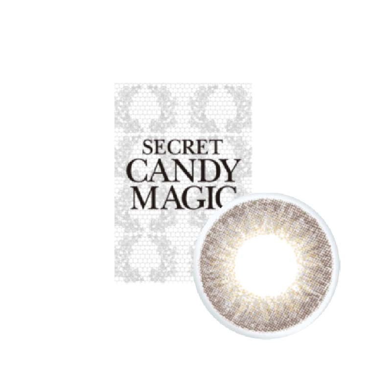 魔幻糖果彩色月拋(1片)迷棕灰