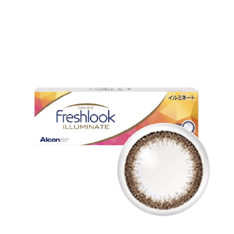 愛爾康睛艷自然系列彩色日拋(10片)星鑽棕