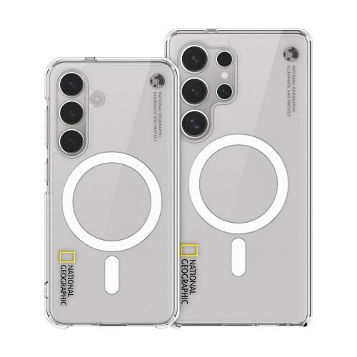 National Geographic - Magsafe Rugged Clear - Samsung S25 Case 高度防撞透明磁吸充電手機硬殼
