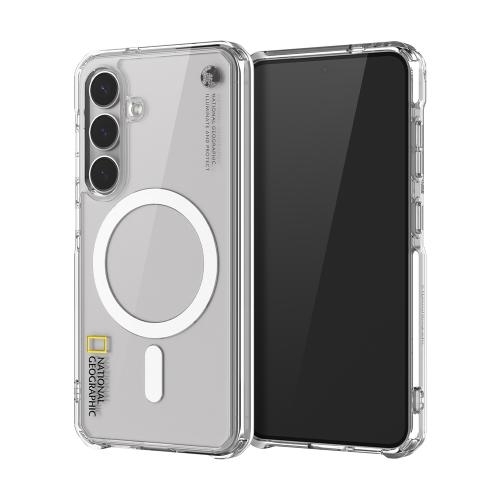 National Geographic - Magsafe Rugged Clear - Samsung S25 Case 高度防撞透明磁吸充電手機硬殼
