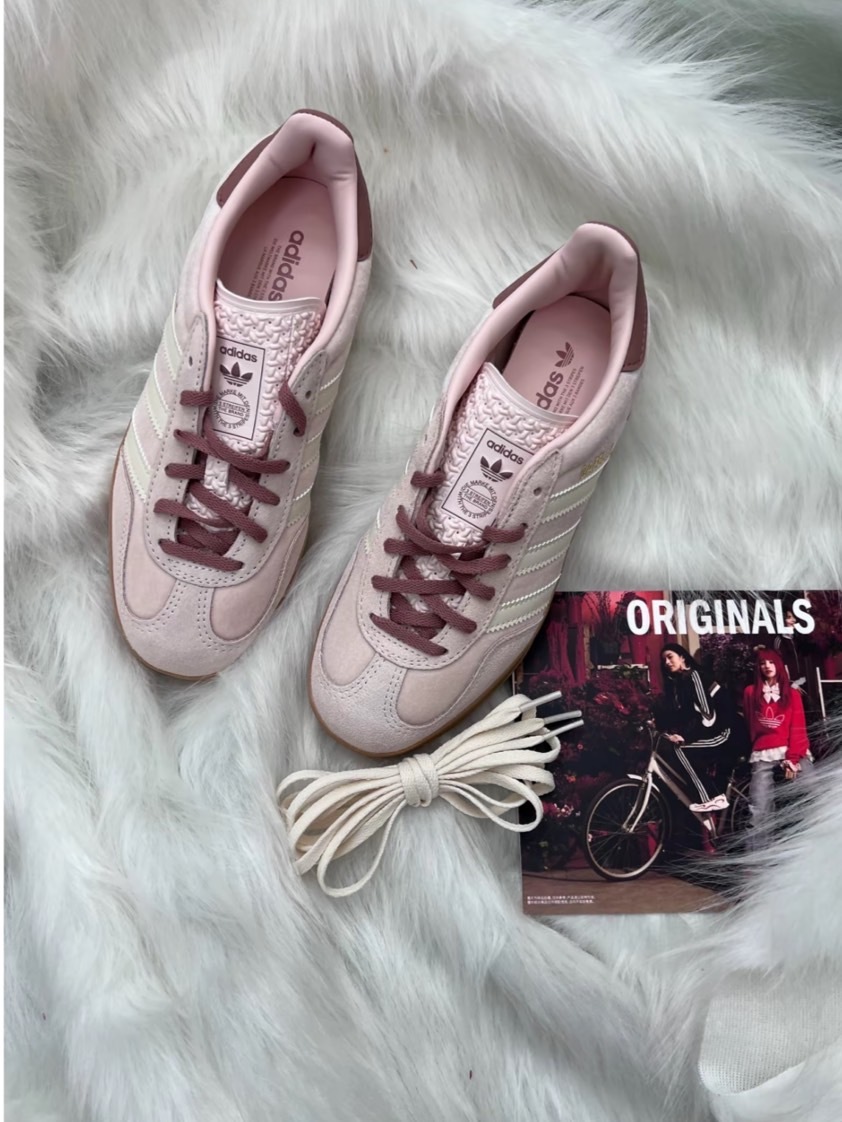 Adidas Gazelle Indoor 奶油粉 (JR0232)