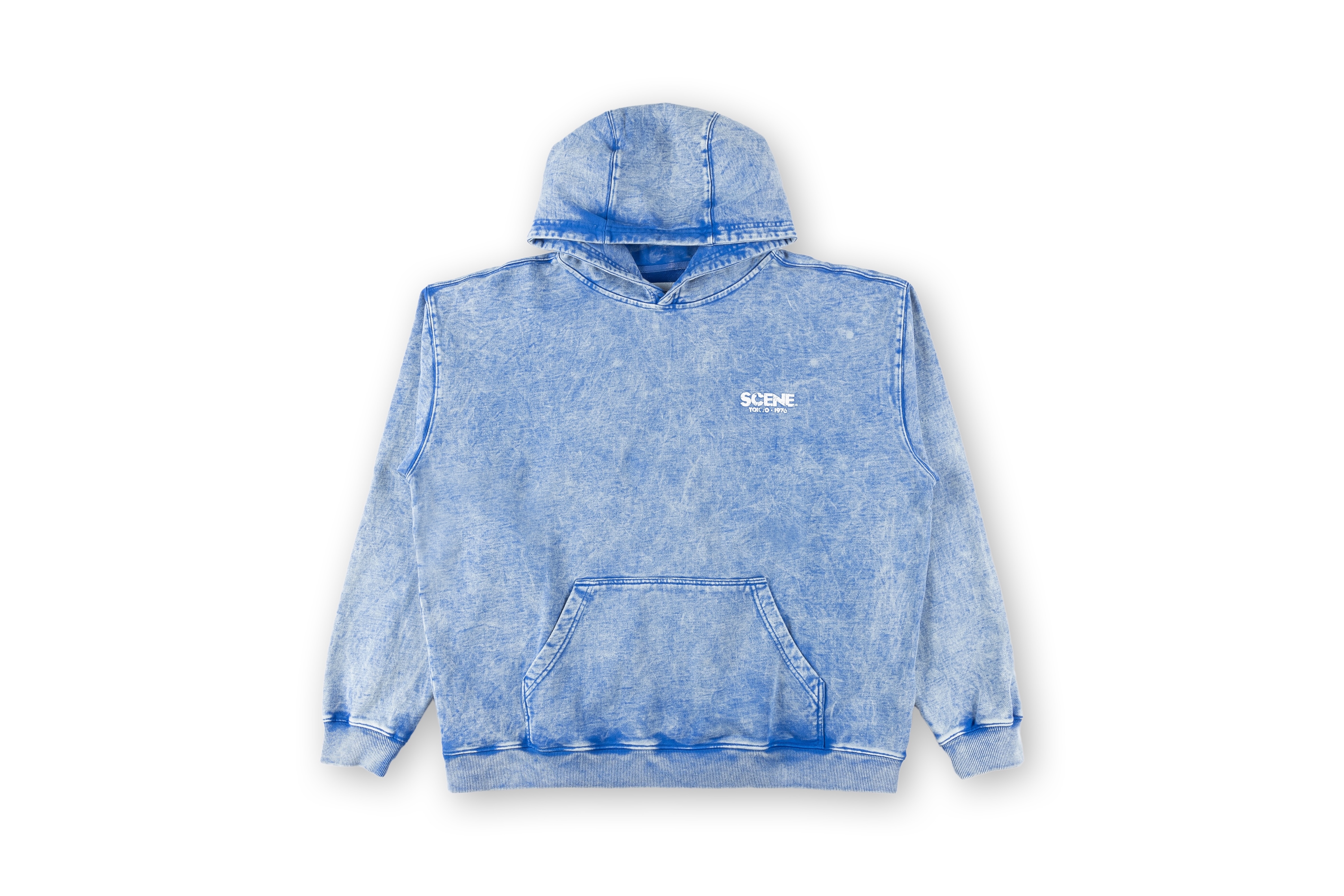 Washed Tokyo 1976 Hoodie // Blue
