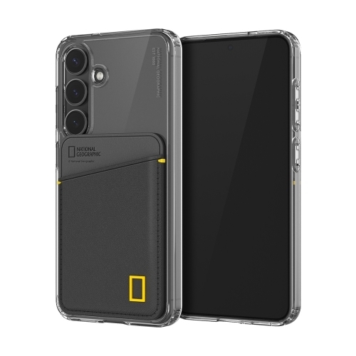 National Geographic - Card Pocket - Samsung S25 Case 國家地理 透明防撞插卡槽手機硬殼